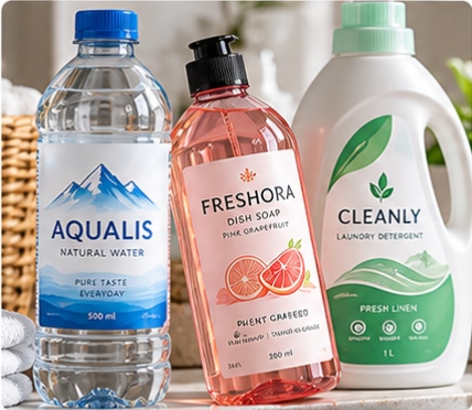Plastic Bottle Labels