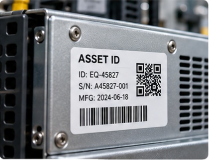 Equipment Asset Labels